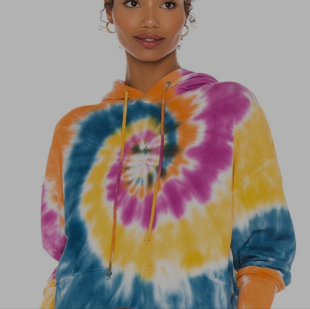 🆕 DAYDREAMER double trouble bright colored tie dye hoodie size xs/small